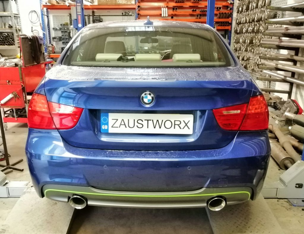 BMW 320d E90/E92 335 Style Twin Exit Exhaust Conversion Zaustworx