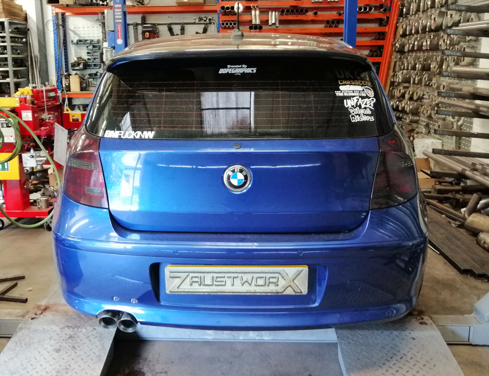 BMW 116i E81/E87 N43 Rear Silencer Delete - Zaustworx