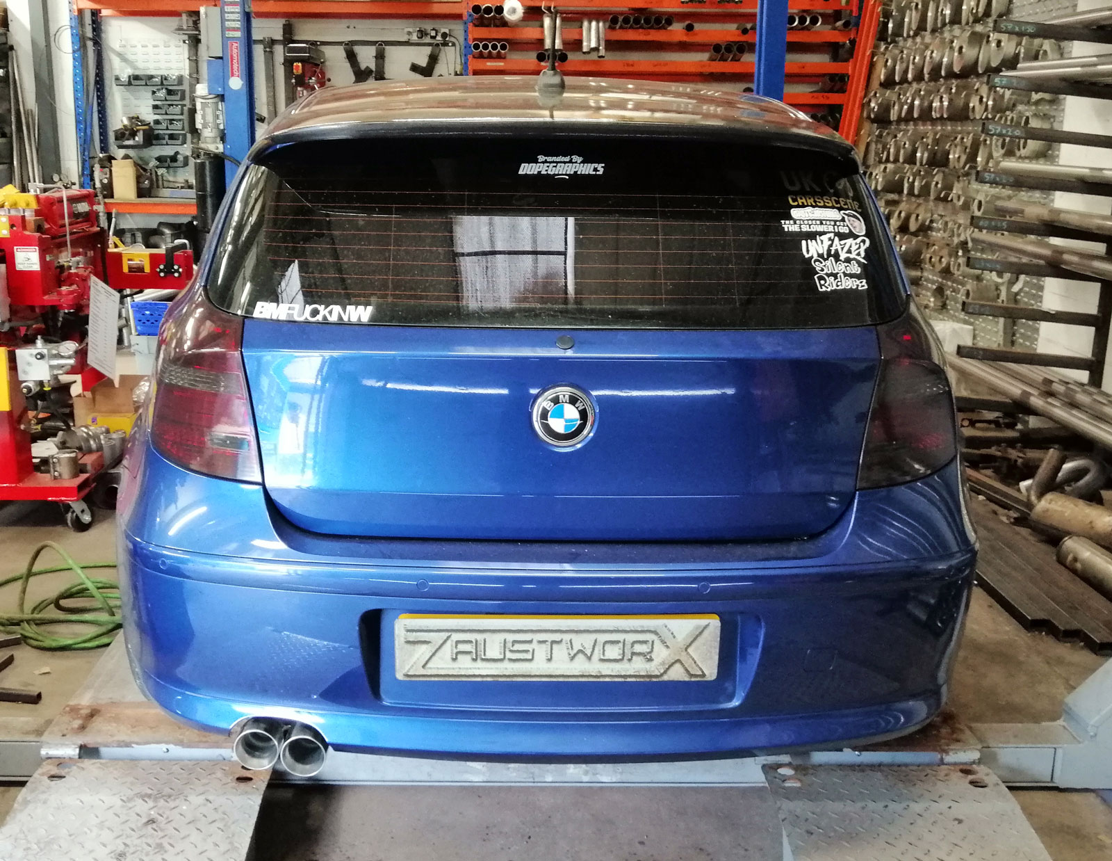 BMW 116i E81/E87 N43 Rear Silencer Delete - Zaustworx