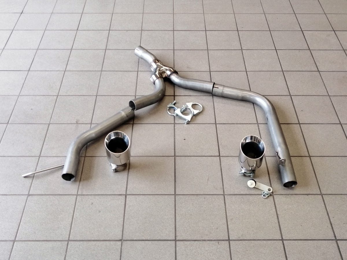 BMW 318d / 320d E90/E92 335 Style exhaust conversion