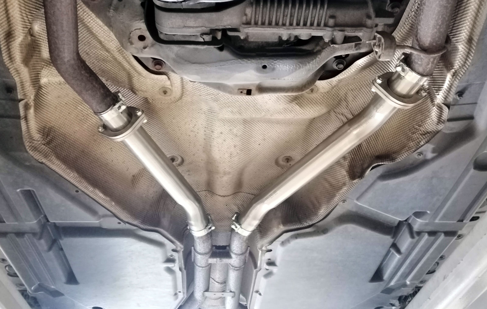 BMW X5 4.8 V8 N62 (E70) Resonator Delete Pipes Zaustworx