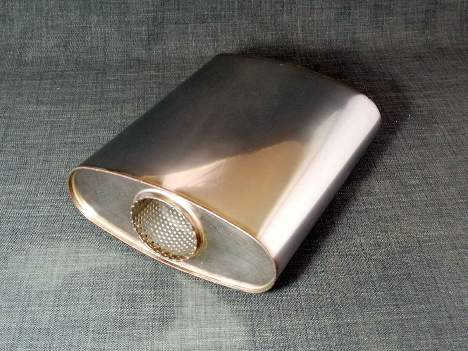 4 Round x 76mm (3) Bore Stainless Steel Silencer 4 Round x 76mm (3) Bore Stainless Steel Silencer