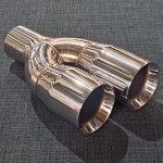 ZTT025 - Twin 3" Tailpipe - Round - Straight cut - Bevelled