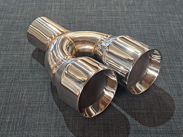 ZTT027 - Twin 3.5" Tailpipe - Round - Straight cut - Bevelled