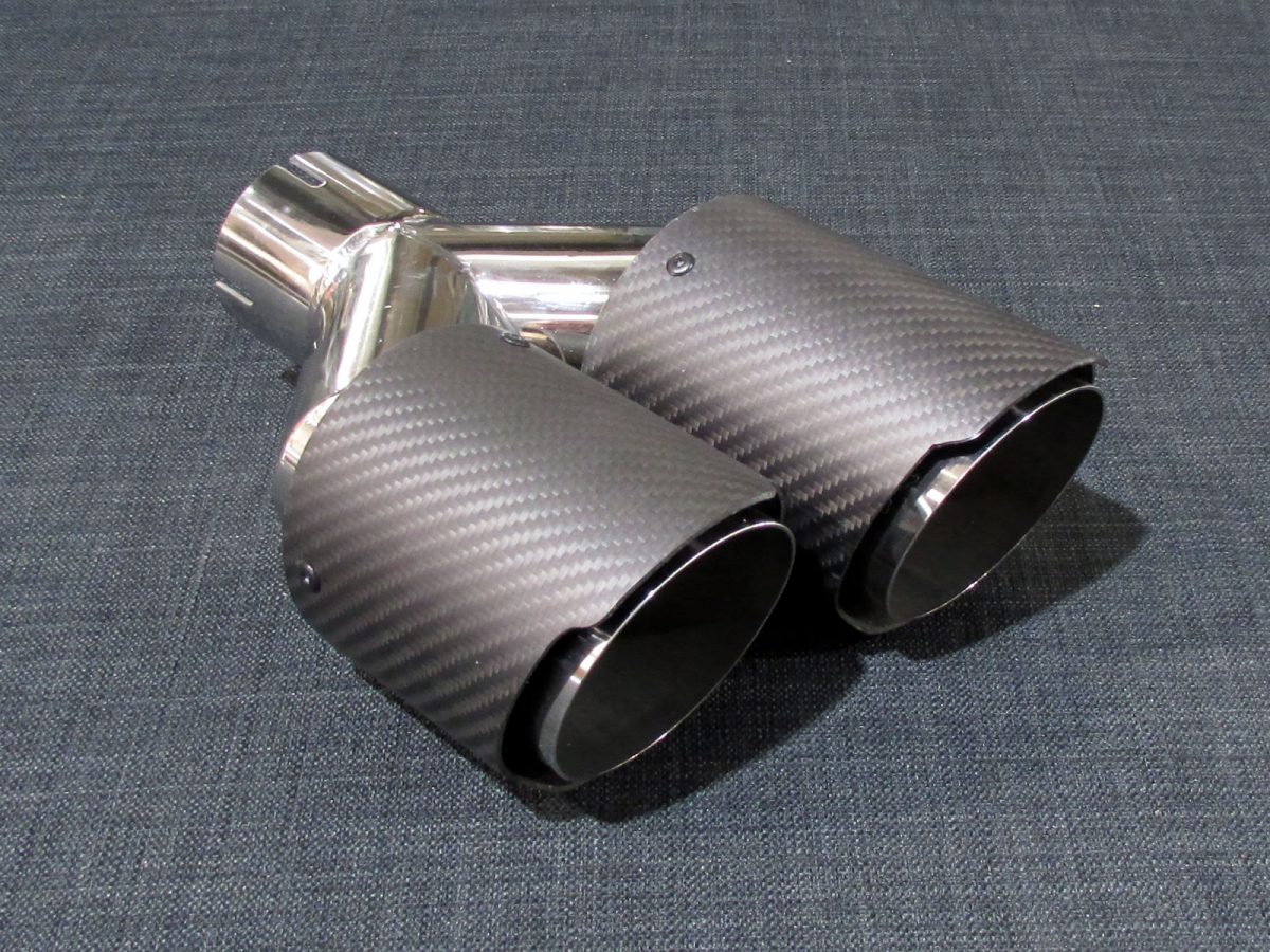 ZTT075L Twin 3.5" Carbon Tailpipe