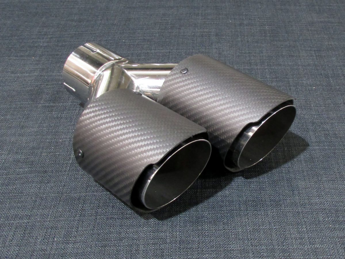 ZTT076L Twin 3.5" Carbon Tailpipe