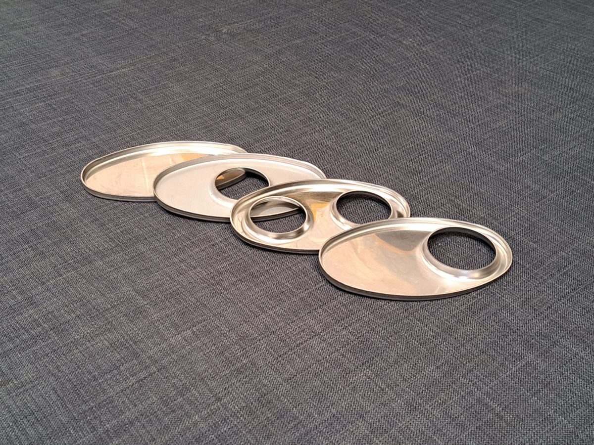 7x4" Oval Stainless Steel Silencer End Plate