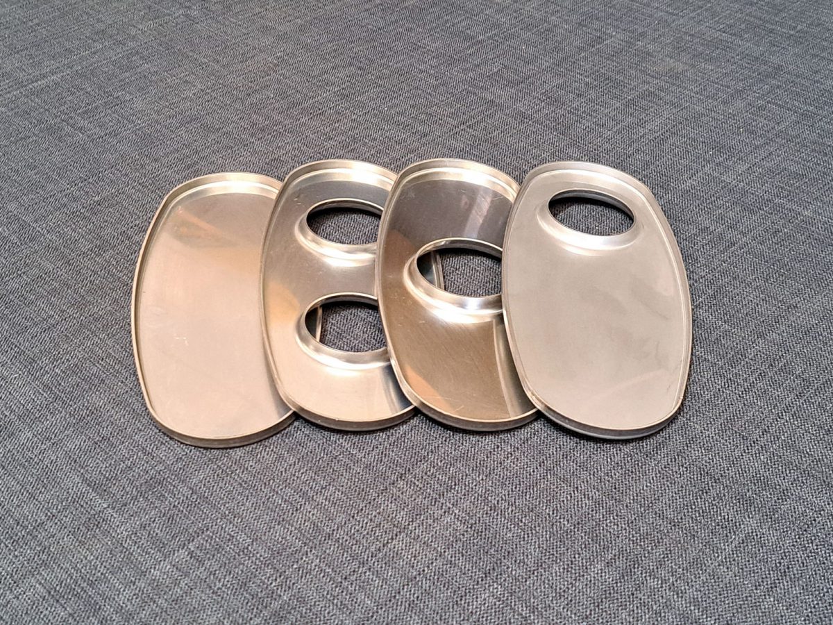10x4" Oval Stainless Steel Silencer End Plate