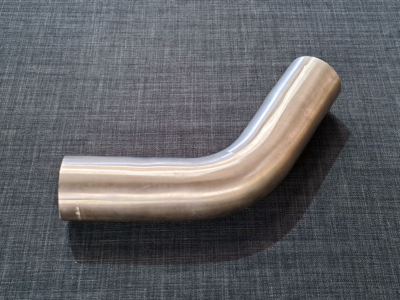 Mandrel Bent Exhaust Tubing - 45 Degree Angle Bends, Mild Steel, 3 Sizes (Smoothflow)