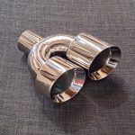 ZTT083 - Twin 4" Round tailpipe - Angled - Bevelled