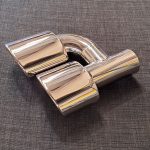 ZTT084R – Twin 5″ Tailpipe – Oval – Slash cut – Inrolled – R/H