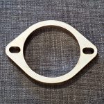 2 BOLT 80MM BORE X 8MM THICK STAINLESS STEEL FLANGE
