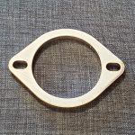 2 BOLT 90MM BORE X 8MM THICK STAINLESS STEEL FLANGE