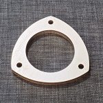 3 BOLT 70MM BORE X 8MM THICK Universal Stainless Steel Exhaust Flange