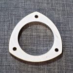 3 BOLT 76MM BORE X 8MM THICK Universal Stainless Steel Exhaust Flange