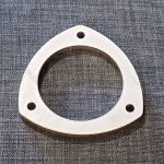 3 Bolt 80MM Bore Universal Stainless Steel Exhaust Flange
