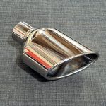 ZOV01L - 6x4 Oval tailpipe - Slash cut - Inrolled - L/H