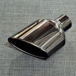 ZOV02R - 6x4 Oval tailpipe - Slash cut - Inrolled - R/H (Black)