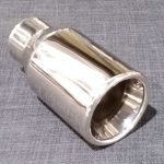 ZRT111 - Single 3.5" Round tailpipe - Straight cut - Inrolled