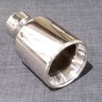 ZRT113 - Single 4" Round tailpipe - Straight cut - Inrolled