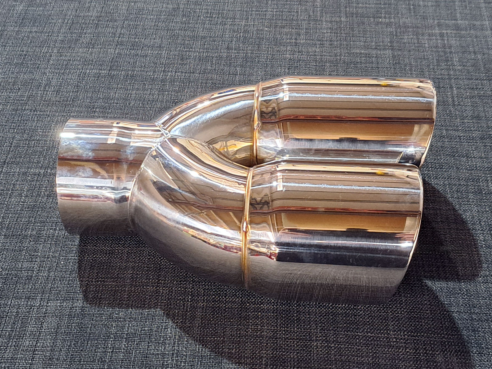 Round Straight Cut 3.5" Rolled Outlet Exhaust Tailpie Tip 3